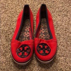 Red & Blue Tory Burch Flats